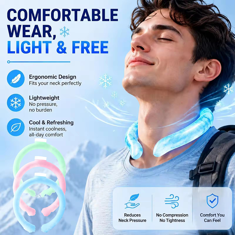 Health Wellness And Fitness - 여름용 목 쿨링 링 휴대용 재사용