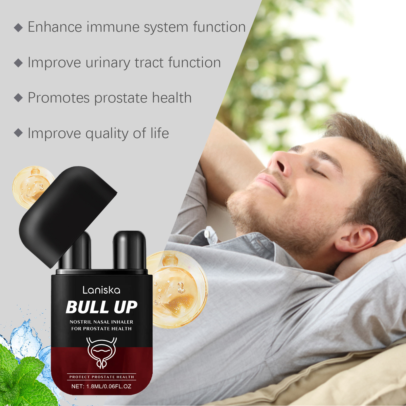 휴대용 비강 분무기 전립선 건강을 촉진하는 이중 기능  - Health And Wellness Promotion 리뷰 및 가격