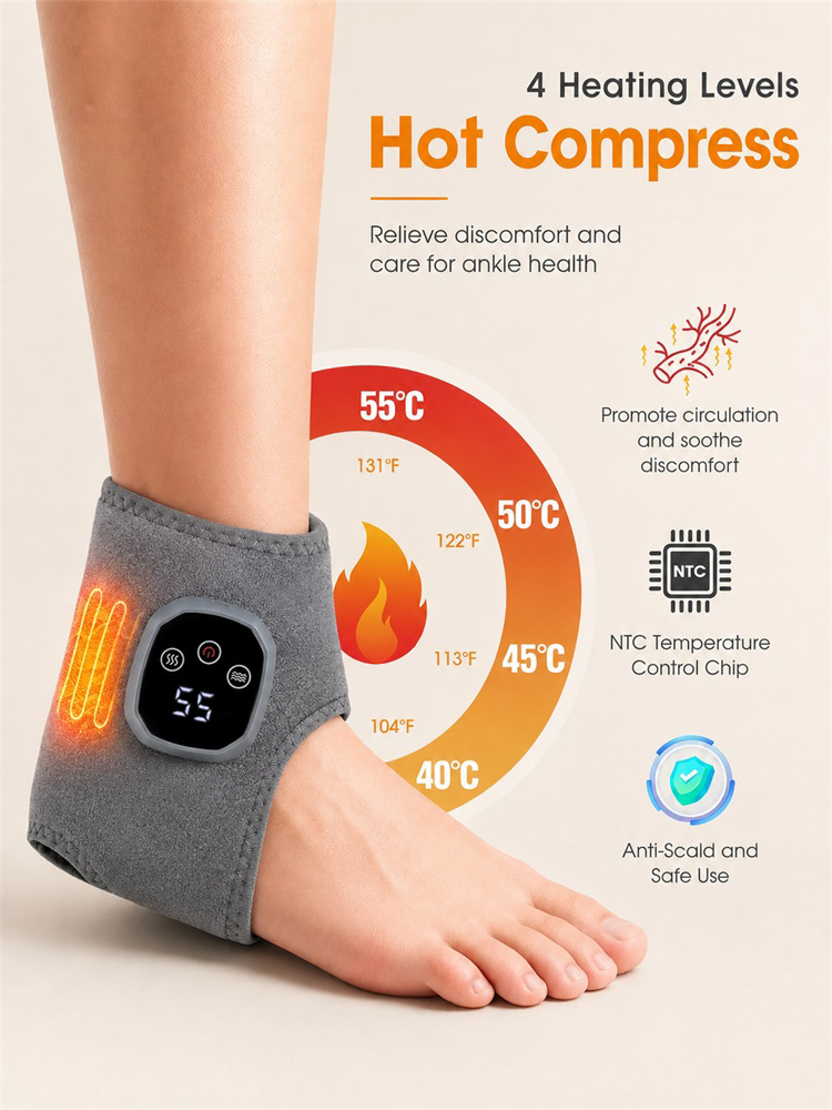 전기 열 및 진동 발목 손목 마사지기 온찜질 요법 발목 - Ankle Brace Support 리뷰 및 가격