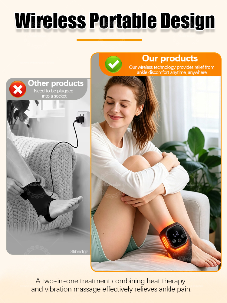 휴대용 발목 온열 마사지기, 무선 진동 온열 보호대,  - Ankle Brace Support 리뷰 및 가격